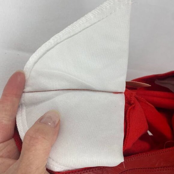 Rare Xperiance Red Faux Leather Studded Fringe Top NWT Women's Small. - Picture 13 of 15